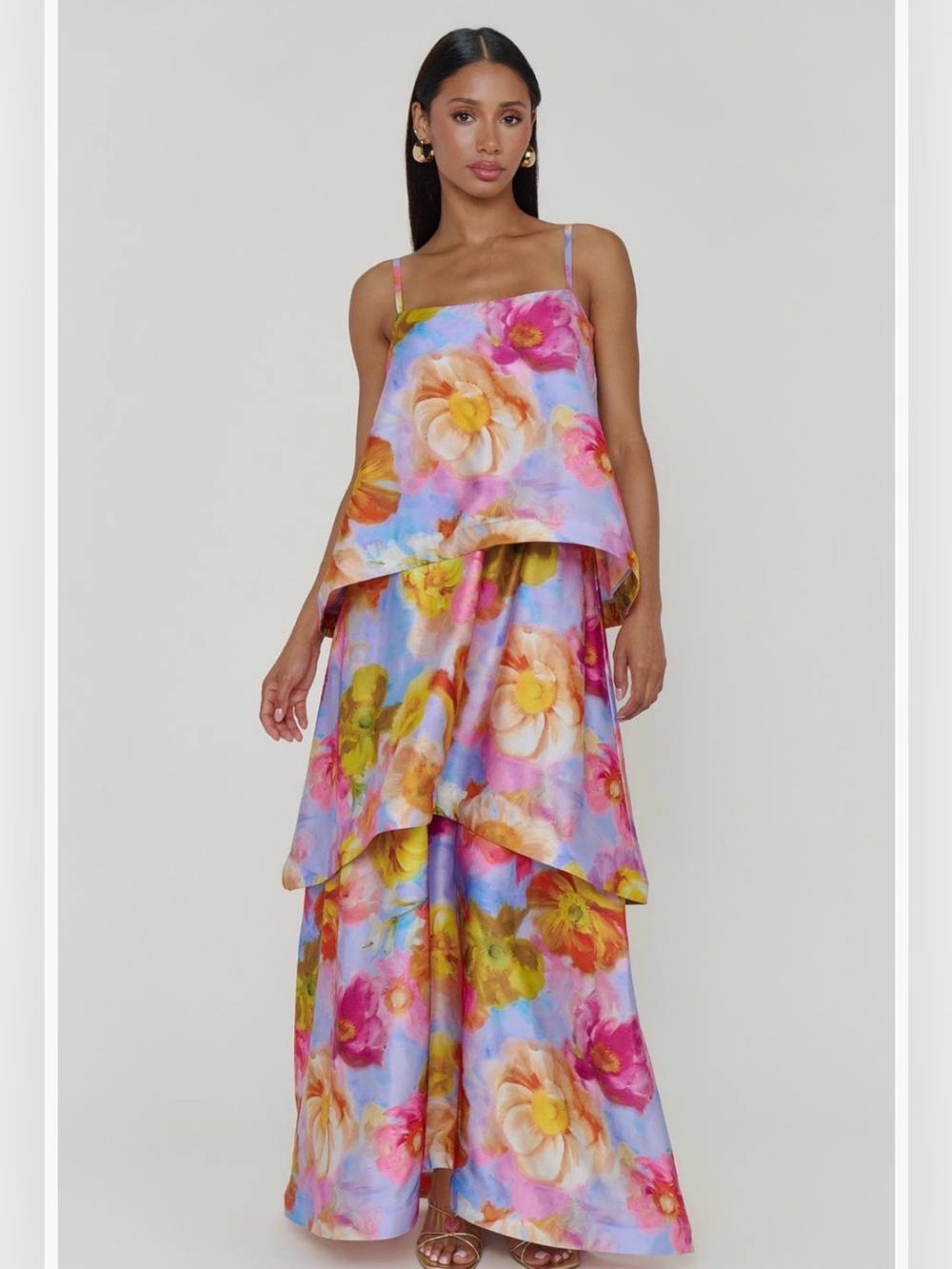 Show Me Your Mumu Ella Floral Tiered Maxi Dress - Current Style!